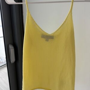 Zara Lemon Yellow Knit Top
